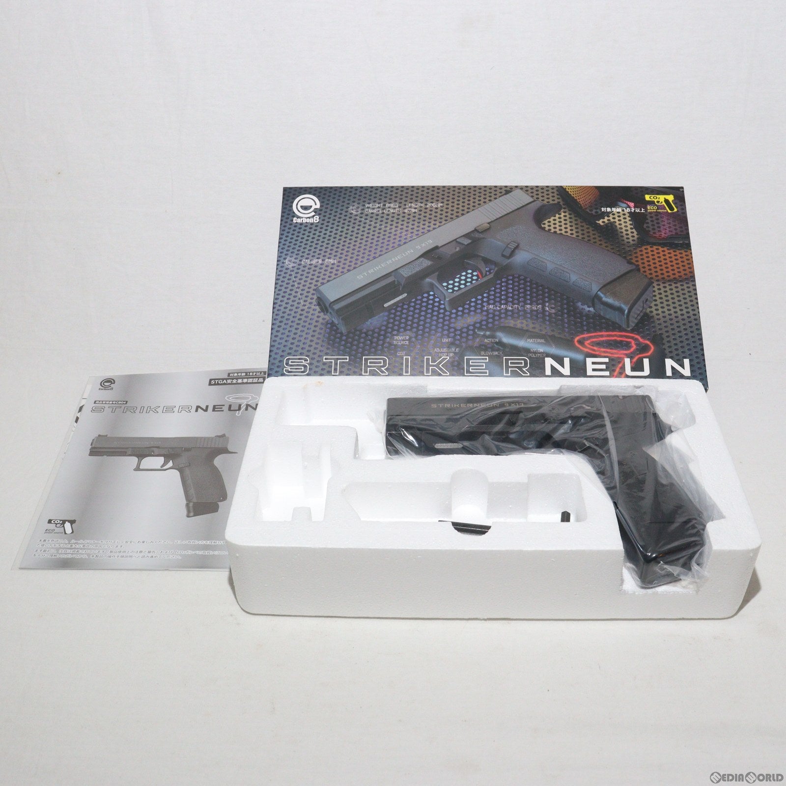 M4 Carbon8  STRIKER9 未使用品 Carbon8 STRIKERNEUN 9UELL ストライカー9 CO2ガス : GUN SHOP