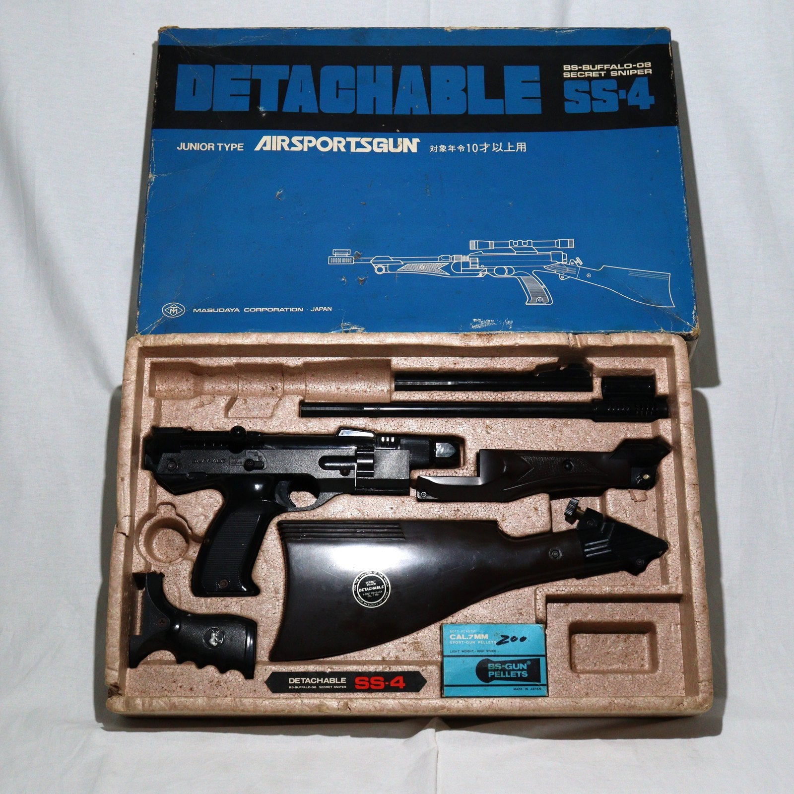 エアガン BS-BUFFALO スポーツガン　デタッチャブル SS-3 Masudaya [Detachable - Buffalo SS-3] How powerful is it