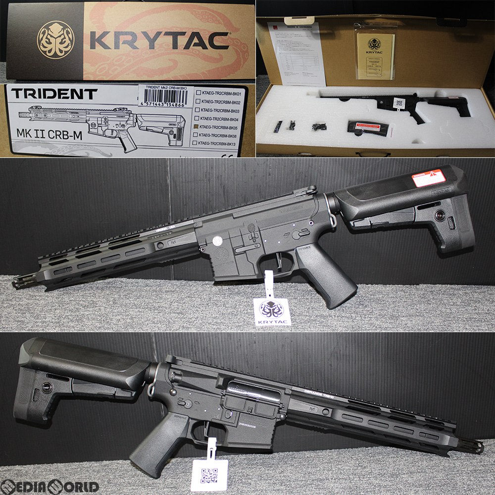 【販売価格¥49,154】【新品即納】KRYTAC(クライタック) 電動アサルトライフル TRIDENT Mk2(トライデント マーク2) CRB-M  BK(ブラック/黒) (18歳以上専用) ｜【エアガン・ミリタリーグッズ通販】撃鉄