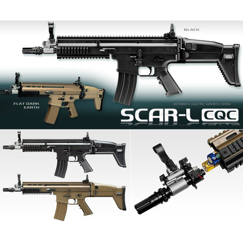 【新品即納】[MIL]東京マルイ 電動ガンBOYs SCAR-L CQC ブラック (10歳以上専用)(20120731)