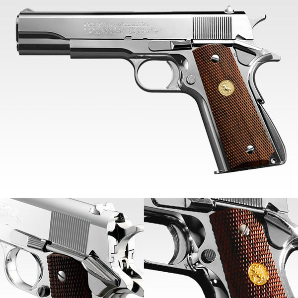【新品】【お取り寄せ】[MIL] 東京マルイ ガスブローバック コルト ガバメント シリーズ70 ニッケルフィニッシュ(18歳以上専用)(20130731)