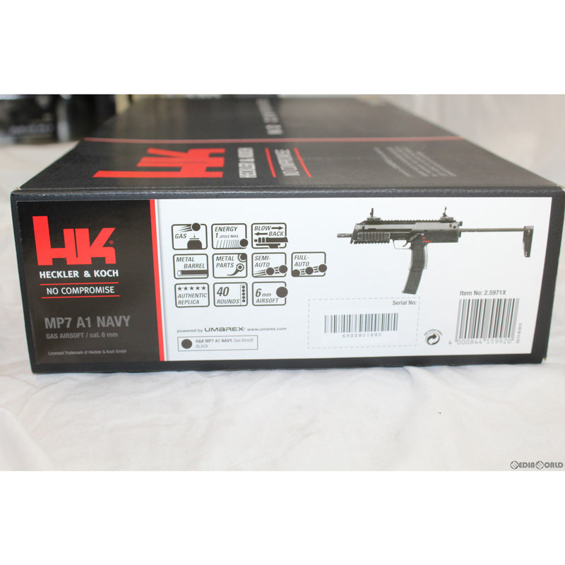 【中古即納】[MIL] UMAREX(ウマレックス)/VFC ガスサブマシンガン H&K(ヘッケラーアンドコッホ) MP7A1 Navy Gen.2 GBBR(JPver./HK Licensed)(VF2J-LMP7-BK11) (18歳以上専用)(20220424)