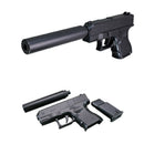 【新品】【お取り寄せ】[MIL] クラウンモデル ポケットハンドガン エアーコッキング No.2 グロック29C サイレンサー付き (10歳以上専用)(20151113)