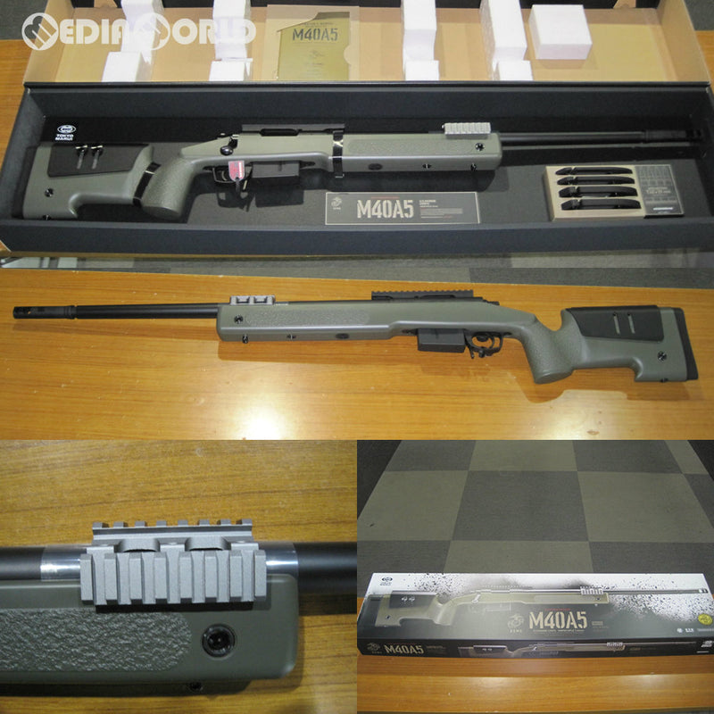 【新品即納】[MIL] 東京マルイ ボルトアクションエアーライフル M40A5 O.D.ストック (18歳以上専用)(20161222)