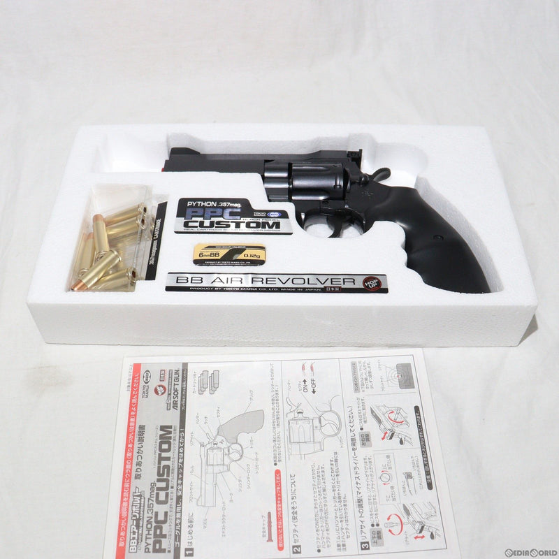 【新品】【お取り寄せ】[MIL] 東京マルイ エアーリボルバー パイソンPPCカスタム 4インチ ブラックモデル (10歳以上専用)(20180331)