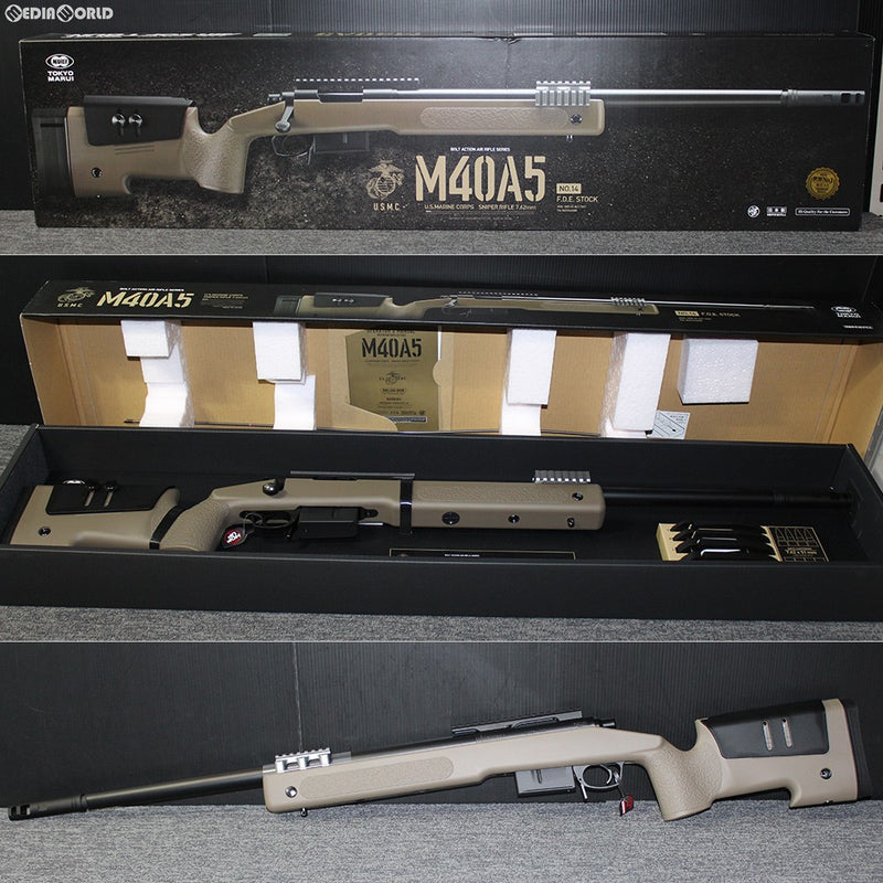 【新品即納】[MIL] 東京マルイ ボルトアクションエアーライフル M40A5 F.D.E.ストック (18歳以上専用)(20181226)