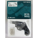 【新品】【お取り寄せ】[MIL] マルシン工業 ガスリボルバー 6mmBB Xカートリッジ S&W(スミスアンドウエッソン) M60 2インチ チーフスペシャル シルバーABS プラグリップ (18歳以上専用)(20220622)