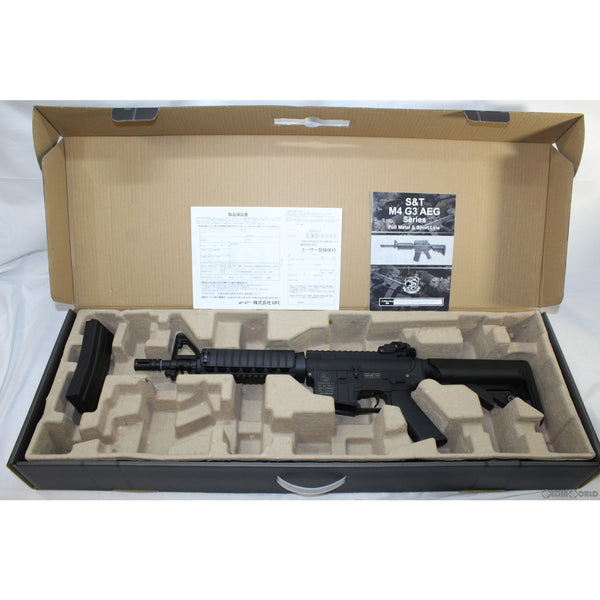 【新品即納】[MIL]S&T 電動アサルトライフル M4 CQB-R スポーツライン G3電動ガン BK(ブラック/黒)(STAEG361RBK) (18歳以上専用)(20220413)