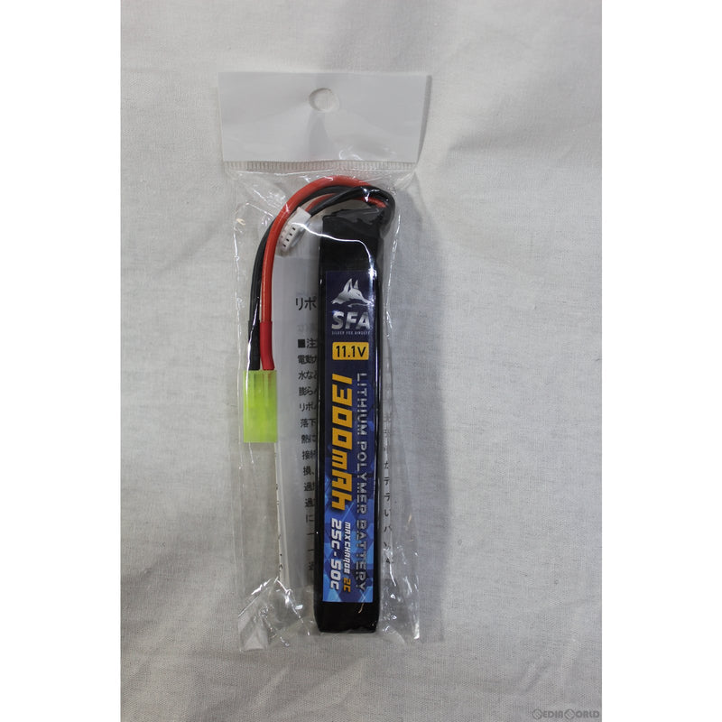 【新品即納】[MIL]SFA 11.1V1300mAh 25C-50C スリムタイプ バッテリー タミヤmini(SA-B005M)(20220528)