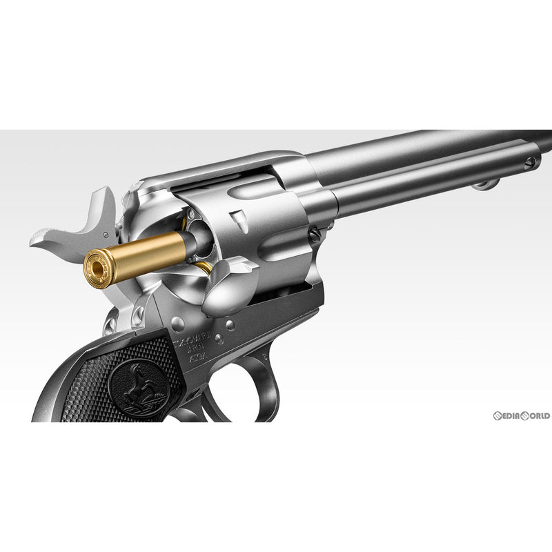 【新品即納】[MIL] 東京マルイ エアーリボルバー プロ SAA.45 アーティラリー 5 1/2インチ SV(シルバー) (10歳以上専用)(20220728)