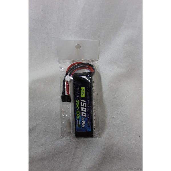 【新品即納】[MIL]SFA 7.4V1500mAh 35C-50C ミニSタイプ バッテリー ラージT(SA-B012T)(20221018)