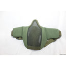 【新品即納】[MIL]WoSporT スチールハーフメッシュマスク OD(オリーブドラブ)(ma-42-od)(20161130)