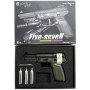 【新品】【お取り寄せ】[MIL] マルシン工業 CO2ガスブローバック FN Five-seveN V2(ファイブセブン V2) ODG(ブラックスライド&オリーブドラブグリーンフレーム) (18歳以上専用)(20231122)