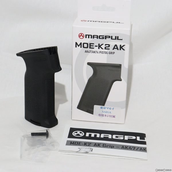 【新品即納】[MIL]MAGPUL(マグプル) MOE-K2 AK グリップ 東京マルイサイガ K12用 BK(ブラック/黒)(MAG683BK)(20230715)