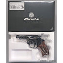 【新品即納】[MIL]マルシン工業 ガスリボルバー 6mmBB Xカート ポリスリボルバー 77ミリ銃身 マットブラックABS ハーフチェッカー木製グリップ (18歳以上専用)(20231221)