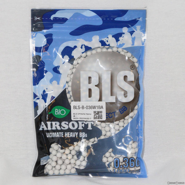 【新品即納】[MIL]BLS BB弾 0.36g 1000発(360g) ホワイト(BLS-B-036W1BA)(20230920)