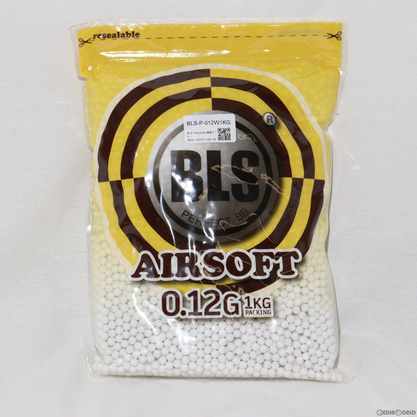 【新品即納】[MIL]BLS BB弾 0.12g 8333発(1kg) ホワイト(BLS-P-012W1KG)(20230920)