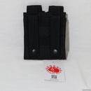 【新品即納】[MIL]GENESIS(ジェネシス) ダブルピストルマガジンポーチ BK(ブラック/黒)(E-311-BK)(20230929)