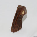 【新品即納】[MIL]ALTAMONT(アルタモント) エングレーブ・COLTゴールドメダリオン付・スーパーウォールナット赤系 木製グリップ(20230930)