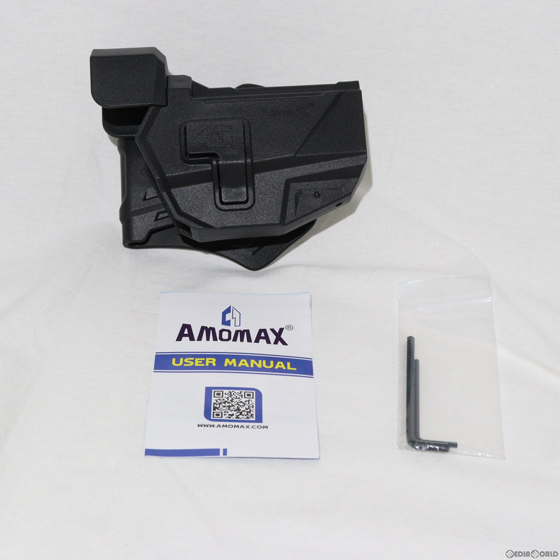 【新品即納】[MIL]AMOMAX(アモマックス) ポリマーRDSタクティカルホルスター for グロック 右用 BK(ブラック)(AMOMAX-AM-RDS-GAG)(20231021)