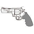 【新品即納】[MIL]マルシン工業 ガスリボルバー 6mmBB 新型パッキンリアルXカートリッジ コルト アナコンダ 4インチ ブラックHW(ヘビーウェイト) HOGUEグリップ (18歳以上専用)(20240922)