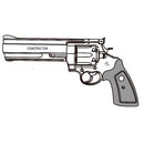 【新品即納】[MIL]マルシン工業 ガスリボルバー 6mmBB 新型パッキンリアルXカートリッジ コルト アナコンダ コンストリクター Wディープブラック ABS 木製グリップ付 (18歳以上専用)(20240922)