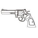 【新品即納】[MIL] マルシン工業 ガスリボルバー 6mmBB Xカートリッジ S&W(スミスアンドウエッソン) M29 5インチ Wディープブラック ABS 木製グリップ仕様 (18歳以上専用)(20250119)