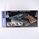 【新品】【お取り寄せ】[MIL] クラウンモデル ホップアップエアリボルバー S&W(スミスアンドウエッソン) M19 .357マグナム 4インチ ブラック ウッドタイプグリップ(2024年価格改定版) (10歳以上専用)(20241221)