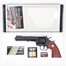 【新品即納】[MIL] クラウンモデル ガスリボルバー コルトパイソン .357マグナム 6インチ BK(ブラック/黒)(2025年価格改定版) (18歳以上専用)(20250213)