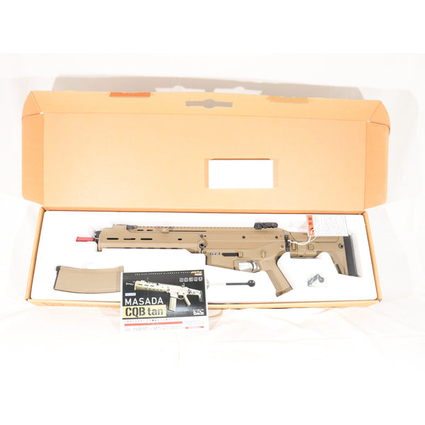 【新品】【お取り寄せ】[MIL] KSC 限定品 ガスブローバックライフル MASADA CQB TAN(タン) (18歳以上専用)(20250321)
