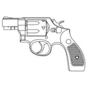 【新品即納】[MIL] マルシン工業 ガスリボルバー 6mmBB Xカートリッジ S&W(スミスアンドウエッソン) M10 2インチ マットブラックABS -Snub Nose Model- 木目調プラグリップ仕様 (18歳以上専用)(20250720)