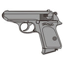 【新品即納】[MIL] マルシン工業 発火モデルガン組立キット X-PFC ブローバック ワルサーPPK WディープブラックブラックABS(20250821)