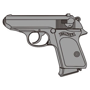 【新品即納】[MIL] マルシン工業 発火モデルガン組立キット X-PFC ブローバック ワルサーPPK WディープブラックブラックABS(20250821)