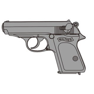 【新品即納】[MIL] マルシン工業 発火モデルガン完成品 X-PFC ブローバック ワルサーPPK 初期型 マットブラックABS(20250821)