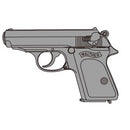 【新品即納】[MIL] マルシン工業 発火モデルガン組立キット X-PFC ブローバック ワルサーPPK 初期型 ブラックABS(20250821)