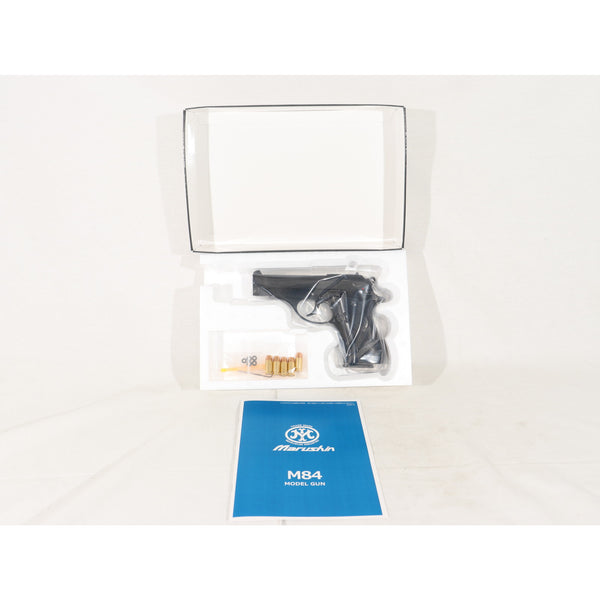 【新品即納】[MIL] マルシン工業 発火モデルガン完成品 X-PFC ブローバック M84 マットブラックABS プラグリップ仕様(20250517)