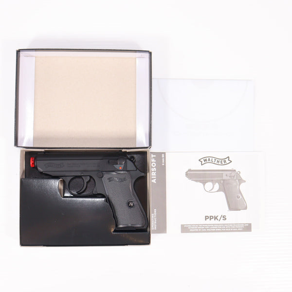 【新品即納】[MIL] クラウンモデル ハイランクエアーコッキングガン ワルサーPPK/S (10歳以上専用)(20250620)