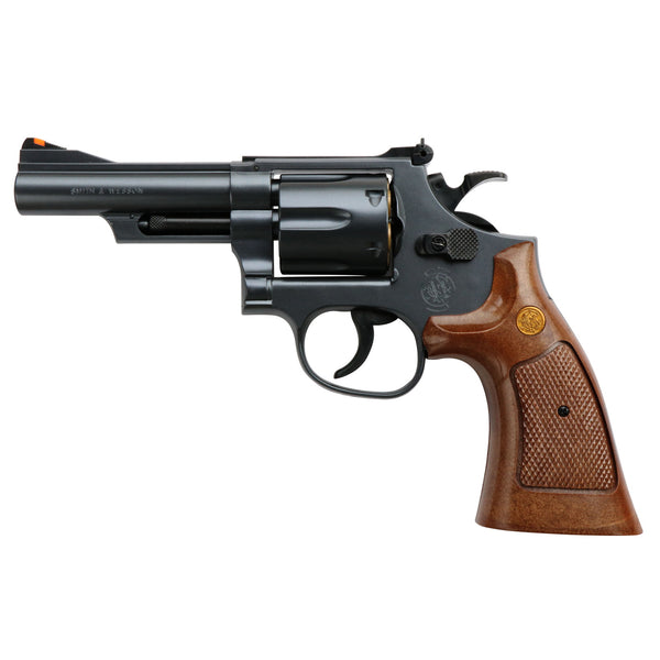 【新品】【お取り寄せ】[MIL] クラウンモデル ホップアップエアリボルバー S&W(スミスアンドウエッソン) M19 .357コンバットマグナム 4インチ ウッドタイプグリップ (18歳以上専用)(20250630)