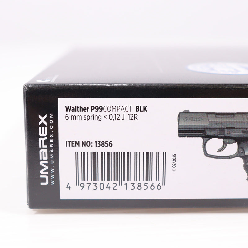 【新品即納】[MIL] クラウンモデル エアガン スライドストップハンドガン ワルサー P99 コンパクト (10歳以上専用)(20250930)