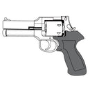 【新品即納】[MIL] マルシン工業 ガスリボルバー 6mmBB 新型パッキン Xカートリッジ マテバ 4インチ エクセレントHW(ヘビーウェイト) 木製グリップ仕様 (18歳以上専用)(20251221)