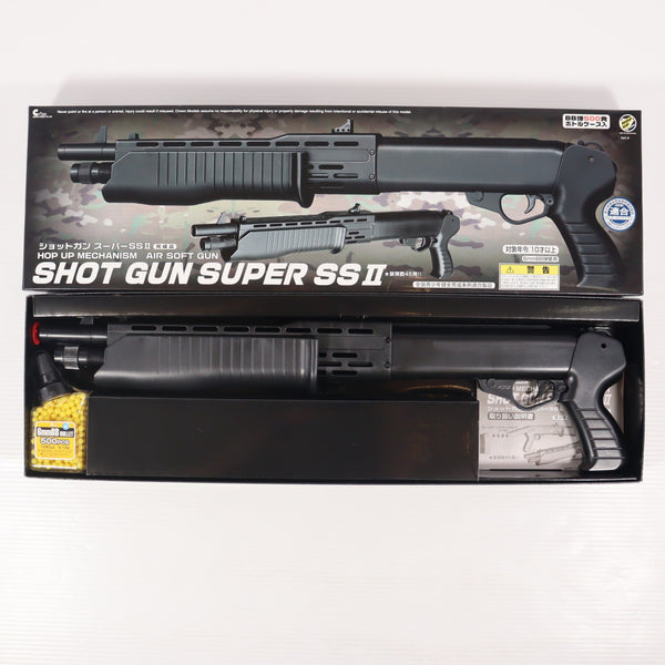 【新品即納】[MIL] クラウンモデル エアコッキングショットガン スーパーSSII BK(ブラック/黒)(No.1)(2025年新価格版) (10歳以上専用)(20250827)