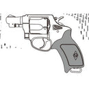 【予約安心出荷】[MIL] マルシン工業 ガスリボルバー 6mmBB 新型パッキン Xカートリッジ ポリスリボルバー 51ミリ銃身(2インチ) エクセレントHW(ヘビーウェイト) ハーフチェッカー木製グリップ仕様 (18歳以上専用)(2026年4月)