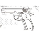 【予約安心出荷】[MIL] マルシン工業 発火モデルガン完成品 7mmX-PFC M439 シルバーABS 木目調プラグリップ(2026年6月)