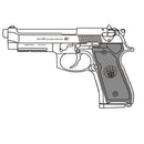 【予約安心出荷】[MIL] マルシン工業 発火モデルガン完成品 7mmX-PFC M9A1 エクセレントHW(ヘビーウェイト)(2026年7月)