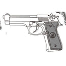 【予約安心出荷】[MIL] マルシン工業 発火モデルガン完成品 7mmX-PFC M9 エクセレントHW(ヘビーウェイト)(2026年7月)