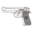 【予約安心出荷】[MIL] マルシン工業 発火モデルガン組立キット 7mmX-PFC M9 ブラックABS(2026年7月)