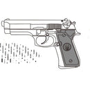 【予約安心出荷】[MIL] マルシン工業 発火モデルガン組立キット 7mmX-PFC U.S.N. 9MM M9ドルフィン ブラックABS(2026年7月)