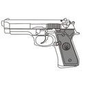 【予約安心出荷】[MIL] マルシン工業 発火モデルガン組立キット 7mmX-PFC U.S.N. 9MM M9ドルフィン シルバーAB(2026年7月)