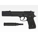 【予約安心出荷】[MIL] タナカワークス 発火モデルガン ベレッタ 92FS 『プロフェッショナルコンプ』 エボリューション2 HW(ヘビーウェイト) オールブラック with サプレッサー(2026年8月)