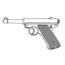 【予約安心出荷】[MIL] マルシン工業 固定スライドガスガン 6mmBB Mk1(マークワン) ノーマル シルバーABS (18歳以上専用)(2026年10月)
